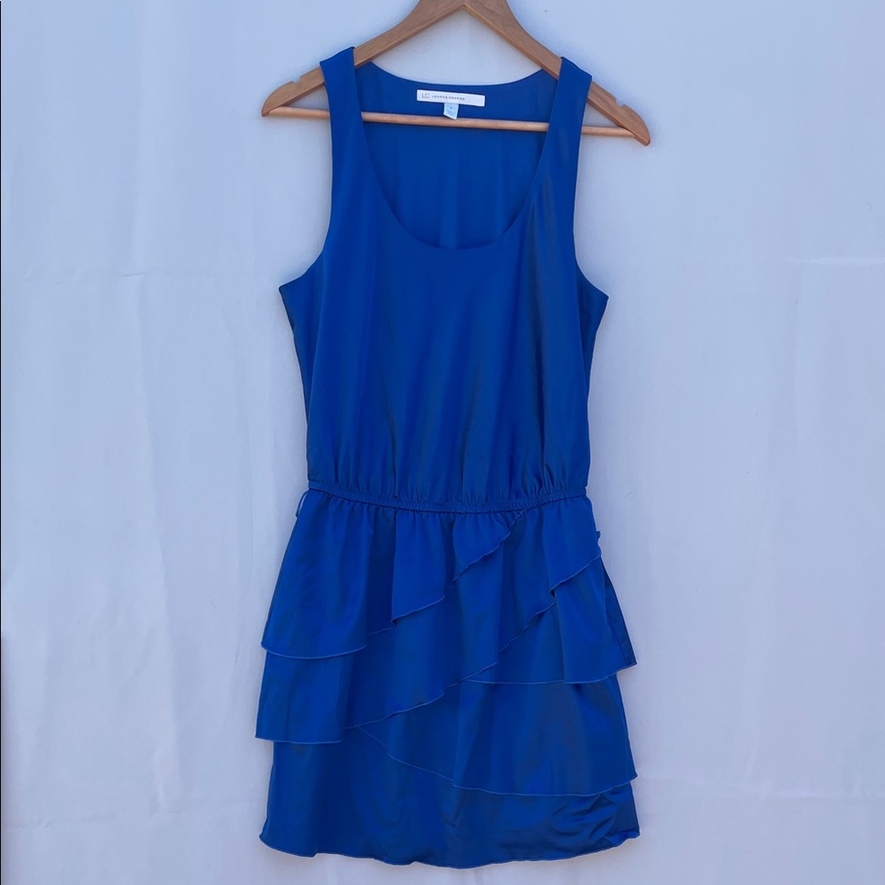 Vintage Lauren Conrad Dress, size 8, Royal Blue Layered